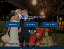 Tablet Screenshot of kombertcaterers.com